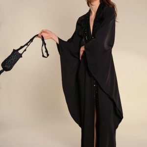 Silk long shirt white